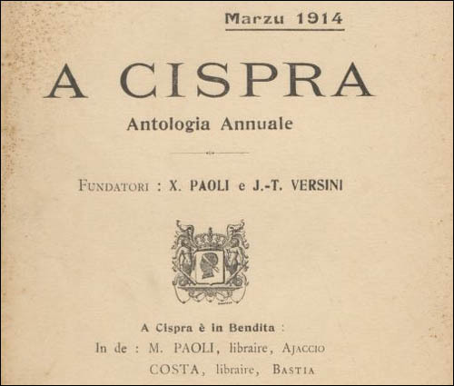 100 anni fà escia A Cispra