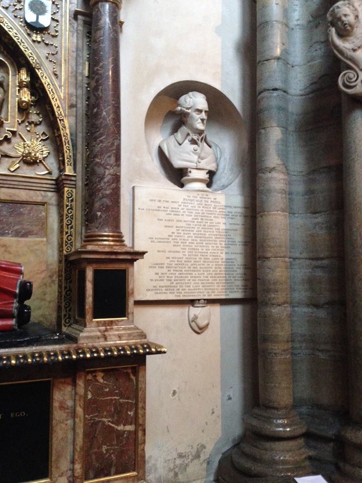 Semu andati à salutà à Pasquale Paoli in Londra