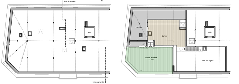 Plan des combles