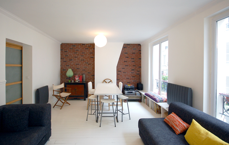 Réunir deux appartements de 45 m²