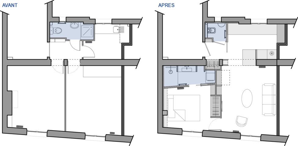 40 m² rénovés