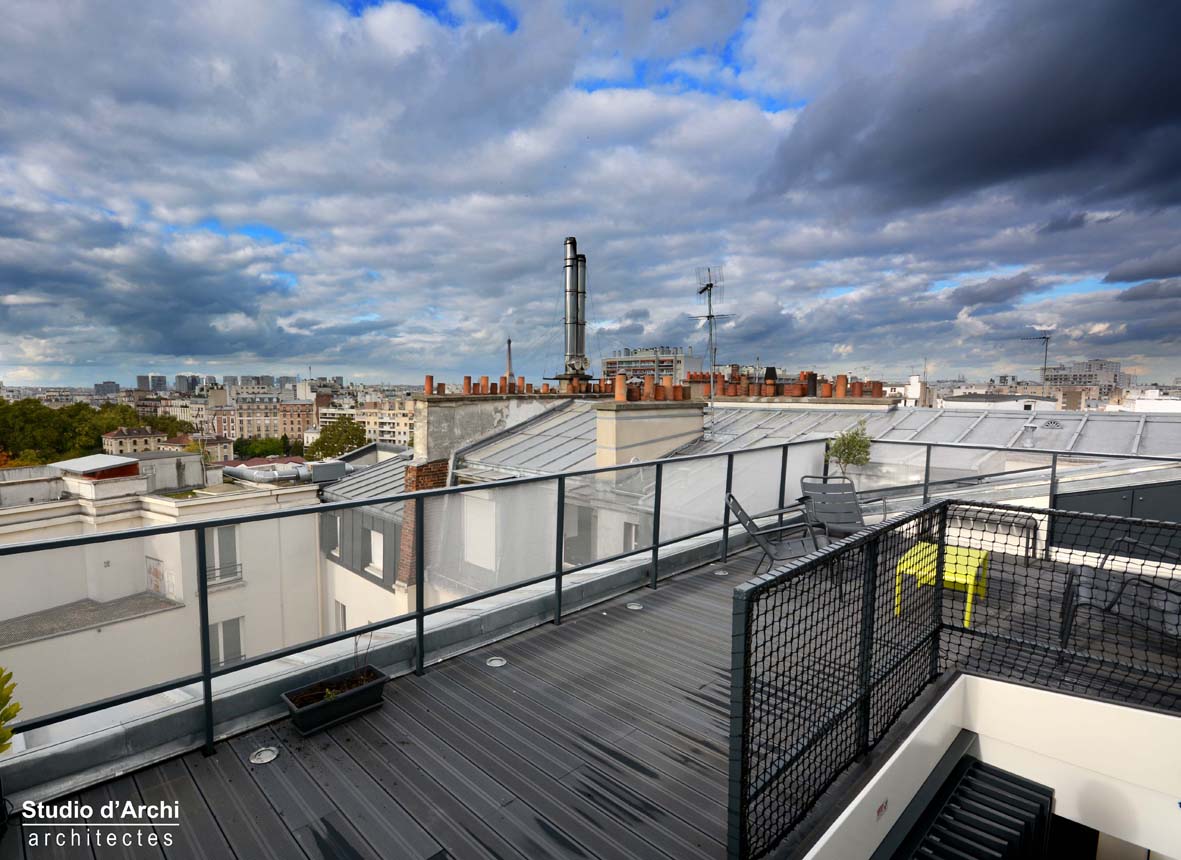 A Paris: un duplex avec terrasse