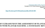 Application de l’échographie dans l’évaluation du fascia plantaire chez les patients avec fasciite plantaire : une revue systématique