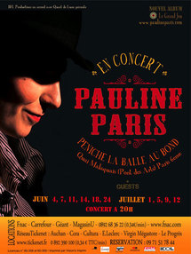 Pauline Paris en concert pendant tout le mois de juin à la péniche La Balle au Bond