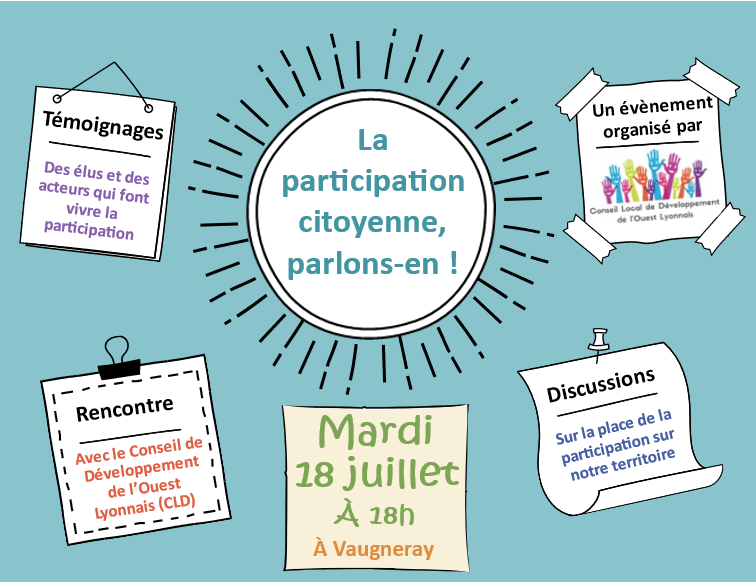 18 juillet 2023 : La participation citoyenne, parlons-en 