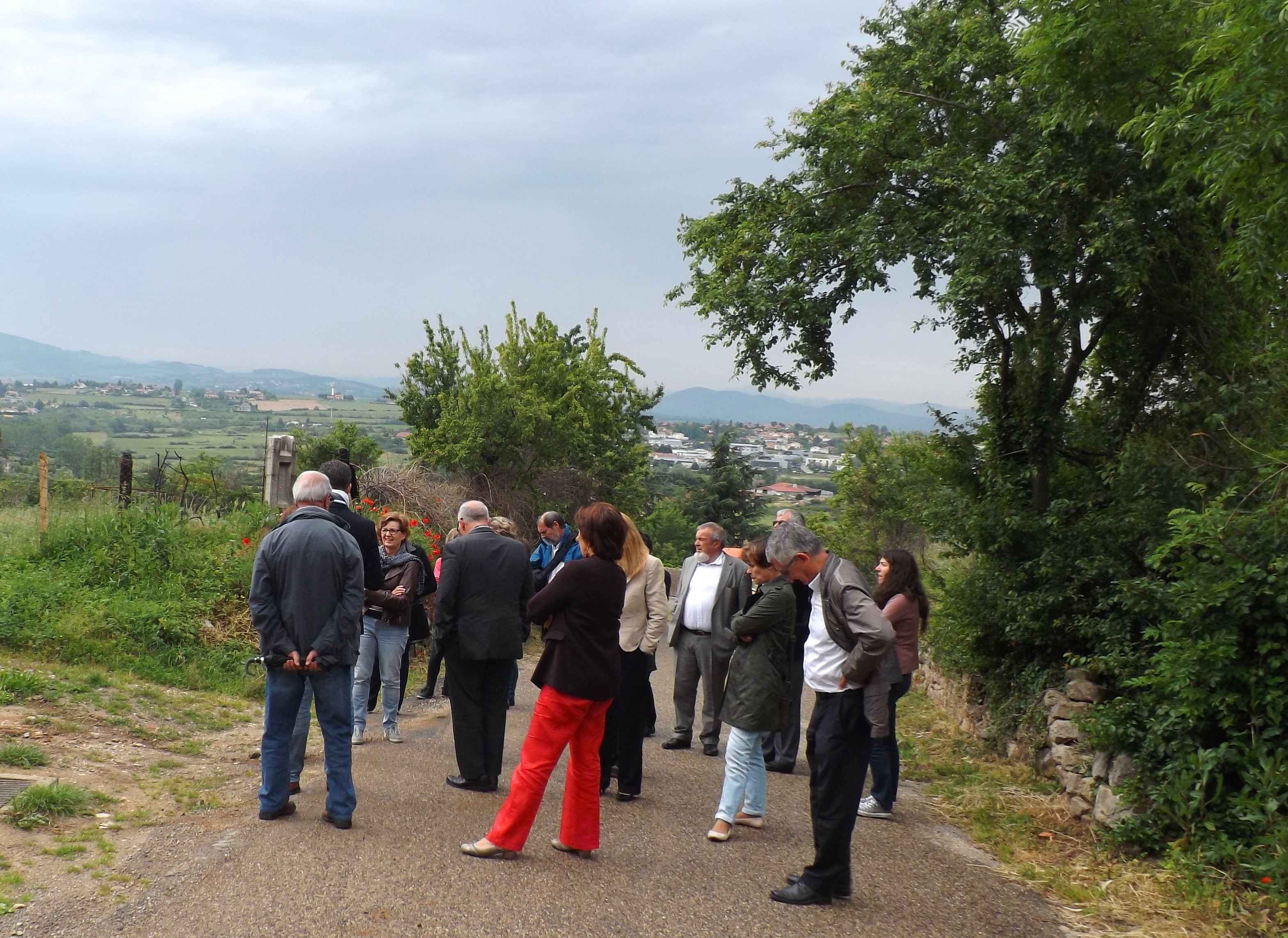 visite du territoire de la communauté de communes de la Vallée du Garon, le 25 mai 2016