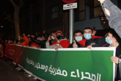 Les Marocains d'Espagne manifestent contre les actes de violence et de brigandage commis par le polisario