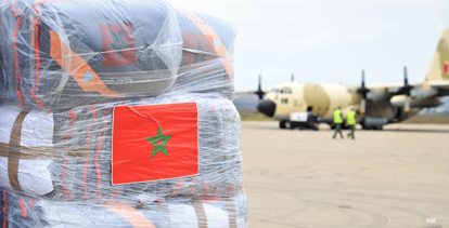 Envoi d'une aide humanitaire d'urgence au peuple palestinien ordonnée par le Roi du Maroc