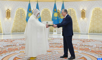 L’ambassadeur du Maroc à Nur-Sultan présente ses lettres de créance au Président du Kazakhstan