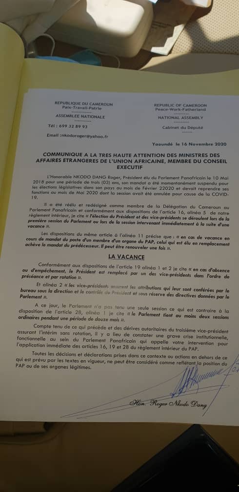 Manœuvres algériennes contre le Maroc déjouées de main maître par le Président du Parlement Panafricain.