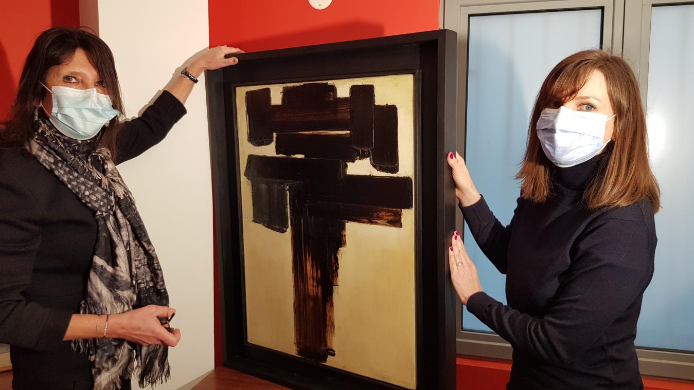 France: un tableau de Soulages ayant appartenu à Léopold Sédar Senghor aux enchères samedi