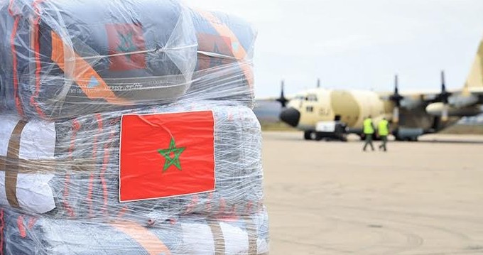 Envoi d'une importante aide alimentaire au peuple libanais sur Instructions du Roi du Maroc