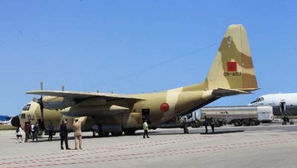 Four Aircraft Carrying Emergency Medical Aid ordered by HM the King Arrive in Tunis