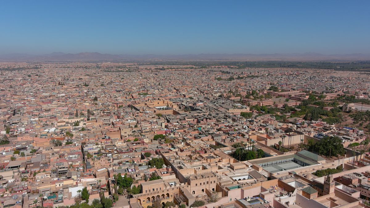 Une vue aérienne de Marrakech, Maroc, le 10 novembre 2021. REUTERS/Ilan Rosenberg