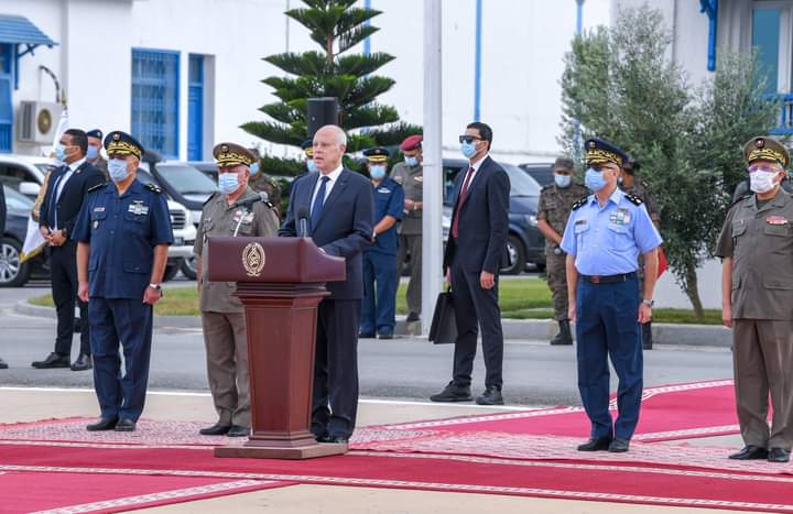 Saïed préside la cérémonie de départ de la mission militaire tunisienne partant pour la République centrafricaine