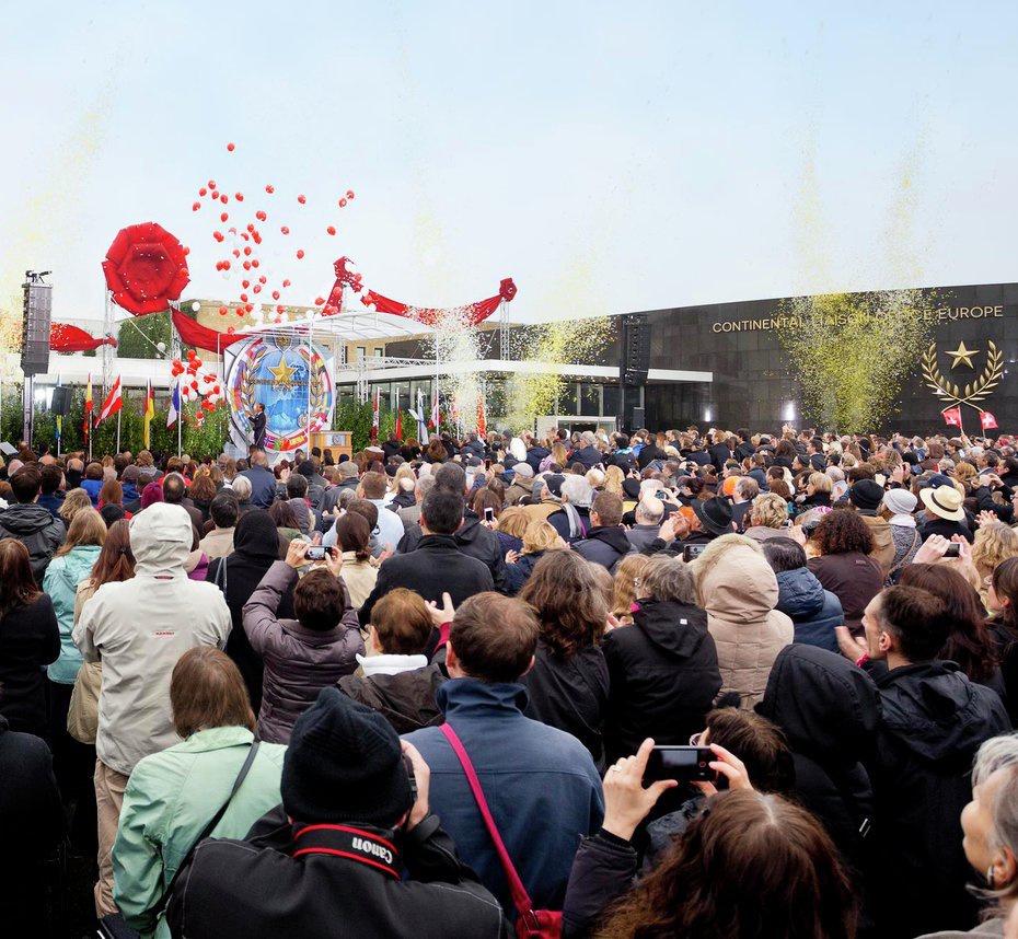 Inhuldiging van  de nieuwe Europese zetel