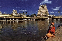 Chidambaram,  l'un des temples les plus célèbres de l'Inde, dédié à Shiva Nataraja