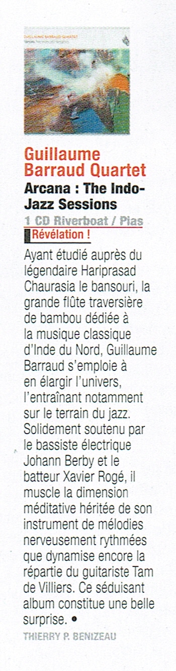 Interview de Guillaume Barraud pour la sortie d' Arcana - The Indo-jazz sessions
