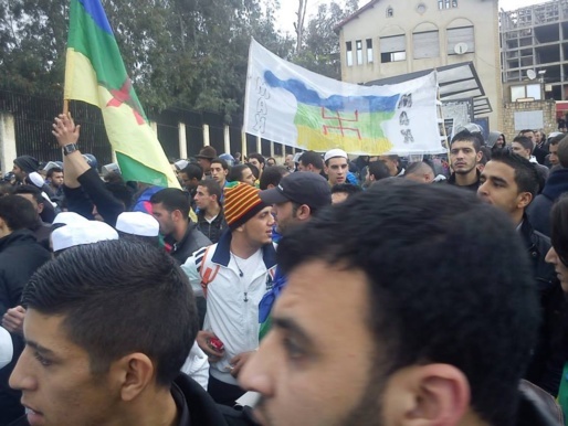 le 12 janvier 2014 à Tizi-Ouzou, lors de la marche du MAK, dédiée aux Mozabites et réprimée par le régime algérien. cette marche sera-t-elle tolérée ou également réprimée ? (PH/DR)