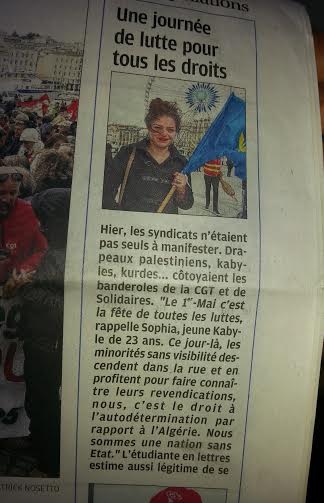 Le journal La Provence parle de l’autodétermination de la Kabylie.
