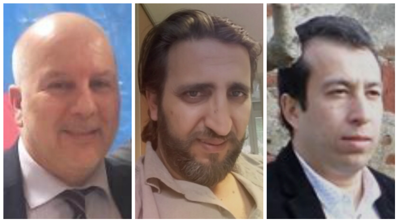 De g. à d. : Les présidents Muhend Beloucif, Hamid Gherab et Amazigh Bouhas (PH/DR)