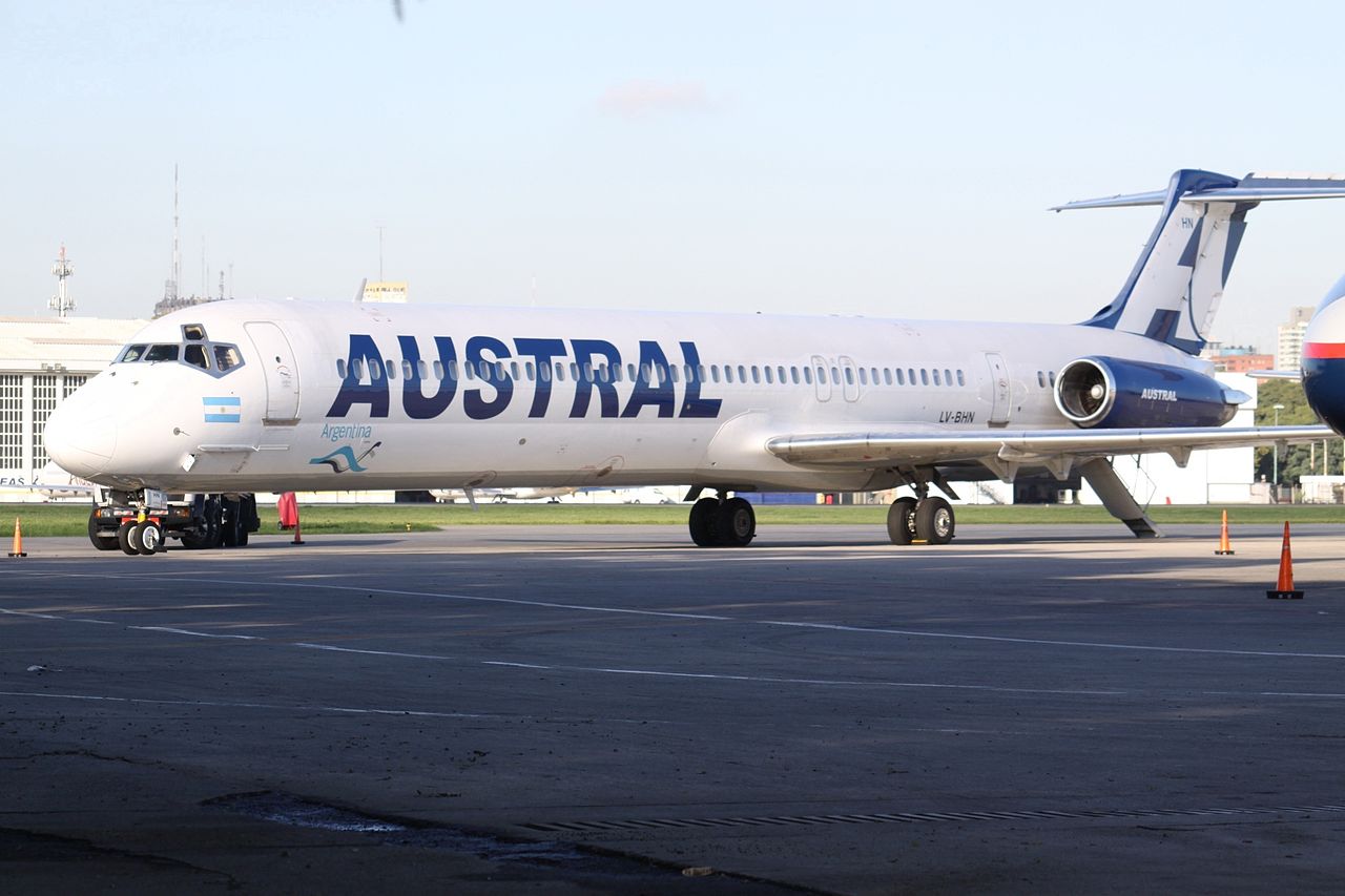 Ici en mars 2008, le même avion à Buenos Aires, l'avion volait pour Austral Líneas Aéreas avec comme code LV-BHN. (PH/DR)