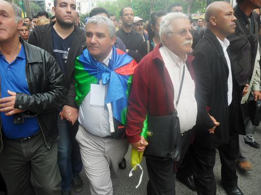 Dda Muhend L3arvi Tayev à droite, aux cotés de Bouaziz Ait Chebib (PH/SIWEL)