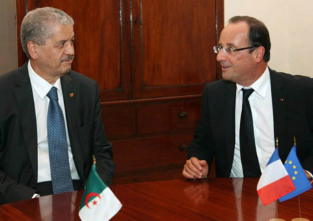Abdelmalek Sellal et François Hollande en 2012 (PH/DR)