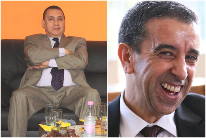 A gauche, Brahim Merad, préfet de Tizi-Ouzou, à droite, l'affairiste Ali Haddad (PH/DR)