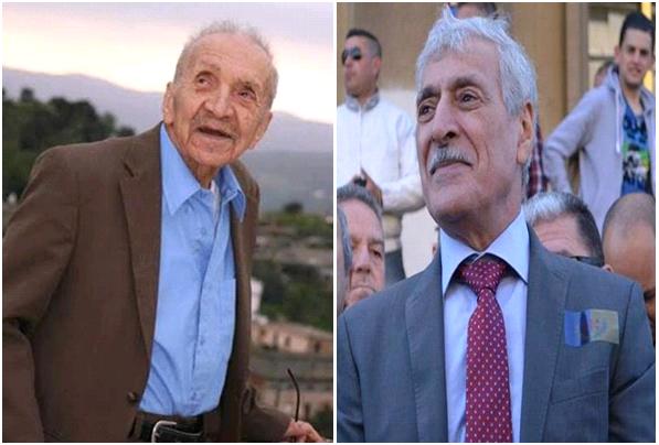 A Gauche l’écrivain kabyle Chaâbane Ouahioune, à droite, le président de l'Anavad, Ferhat Mehenni (PH/DR)