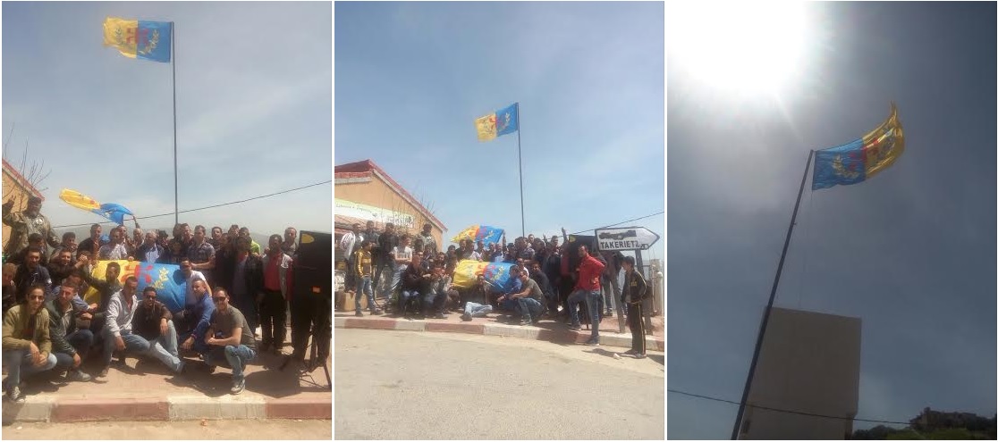 Meeting du MAK et lever du drapeau kabyle réussi à Ssuq Ufella