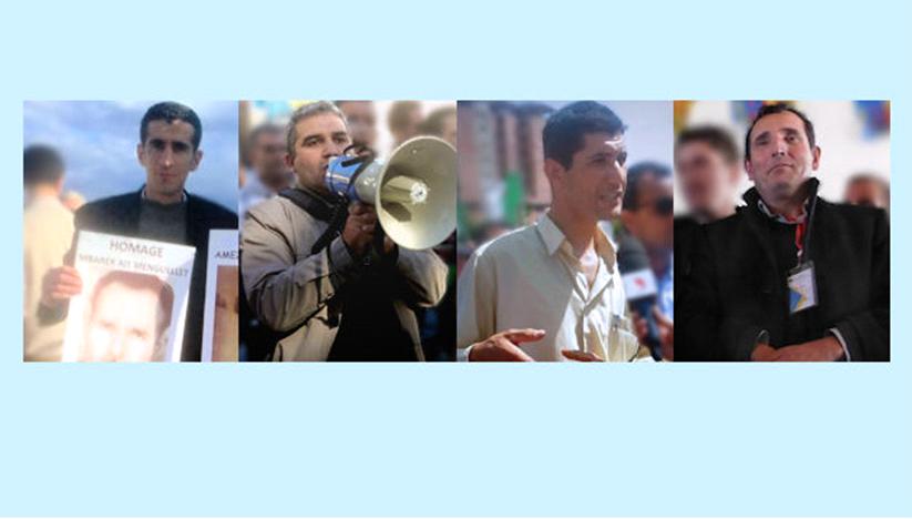 de gauche à droite: Farid Chelbabi, Bouaziz Ait-Chebib, Boussad Becha, Farid Djennad (PH/ MAK)