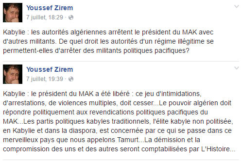 L’élite intellectuelle kabyle soutient les militants du MAK face à la répression algérienne