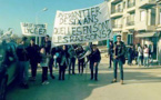 Les lycéens sans lycée de Boudjima ont marqué la rentrée de janvier par une marche de protestation