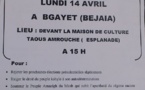 Conseil universitaire MAK de Vgayet: Meeting populaire   le 14 avril à 15h devant la maison de culture Taous Amrouche dans la capitale des Hamadites