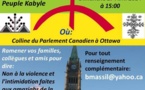 Rassemblement de Solidarité avec le Peuple Kabyle à la Colline du Parlement Canadien à Ottawa