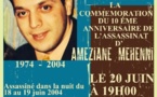 Vendredi 20 juin à Montreuil: Commémorent du 10ème anniversaire de l'assassinat d'Ameziane Mehenni