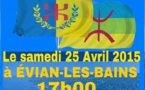 Suisse: Lever du drapeau kabyle le 25 avril à EVIAN-LES-BAIN