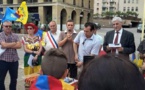 Intervention de Kader DAHDAH lors de la levée du drapeau Kabyle à Marseille le 13/06/2015