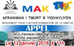 MAK: Le conseil universitaire de Tizi Ouzou  appelle à la marche populaire de Yennayer (12 janvier)