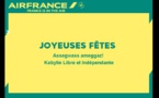 Sur une e-carte de vœux "Air France", une militante kabyle envoie un message clair, net et précis : Aseggwas Ameggaz ! Kabylie Libre et Indépendante