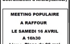 MAK : Meeting populaire à Raffour le samedi 16 avril à 16h30