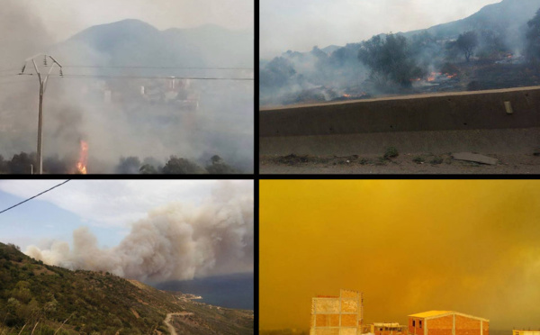 Alerte - Des dizaines d'incendies en cours à Vgayet : La ville est ceinturée par le feu (Actualisé)
