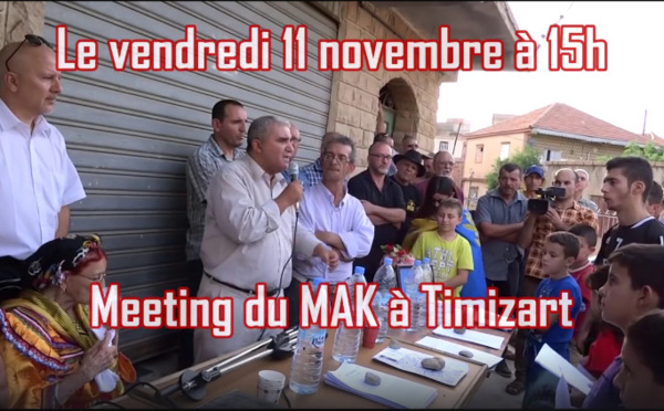 En direct du meeting du MAK à Timizart (forte mobilisation de la police et de la gendarmerie coloniales)