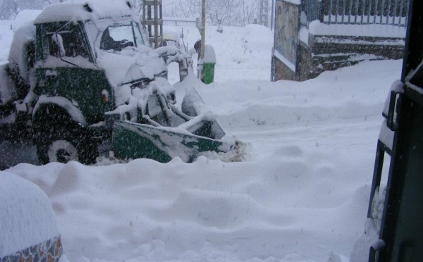 Importantes chutes de neige en Kabylie