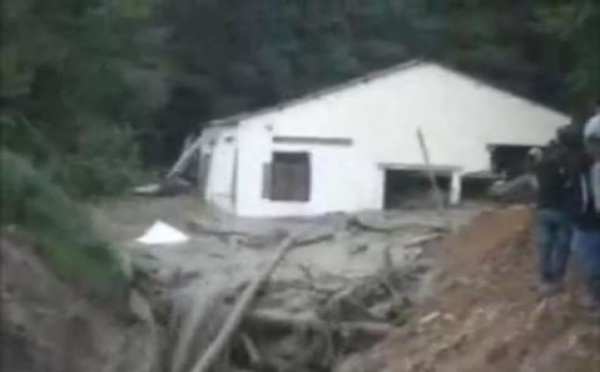 Vidéo : effondrement de l'abattoir de la commune d'Illilten