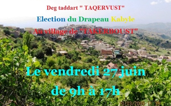En réunion préparatoire à Taqervust pour l’élection du drapeau kabyle, le MAK affirme que « La Kabylie doit impérativement œuvrer à sa propre émancipation »