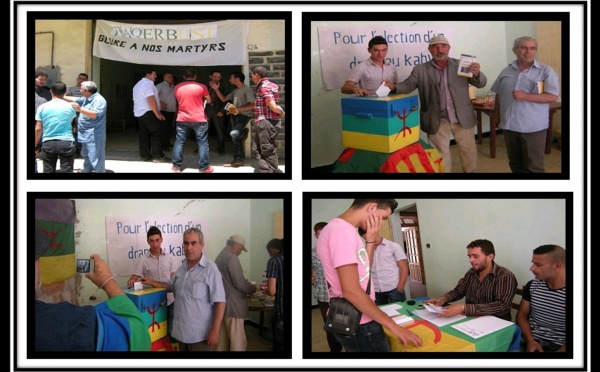 Kabylie / Election du drapeau kabyle à Taqervust (Tuvirett)