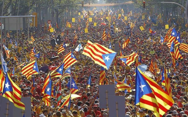 Barcelone : 2 millions de Catalans dans la rue pour réclamer l'indépendance