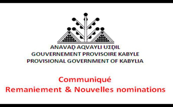 Gouvernement provisoire kabyle / Remaniements au sein de l'Anavad